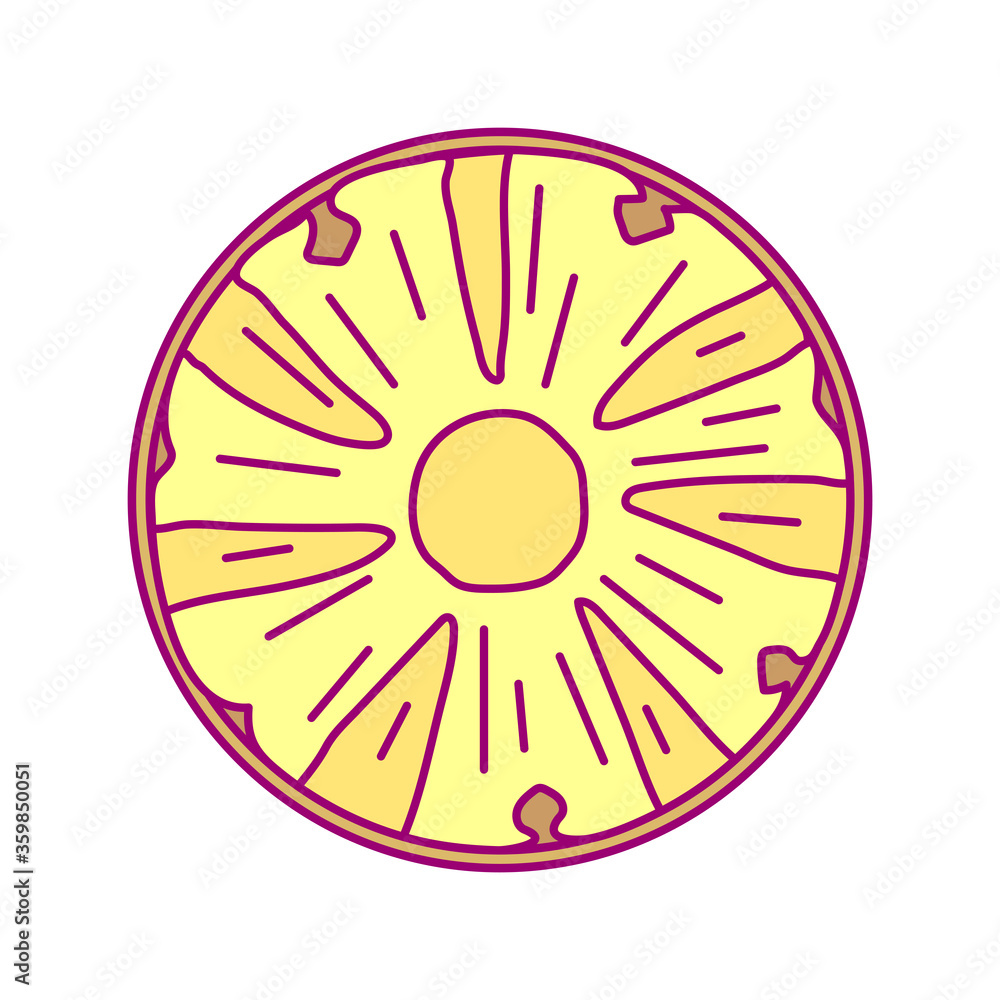vector template round fruit. print for disposable tableware vector template round fruit. print for disposable tableware