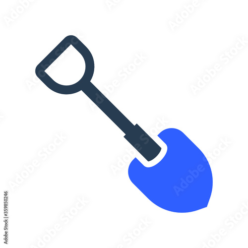 Digging shovel icon
