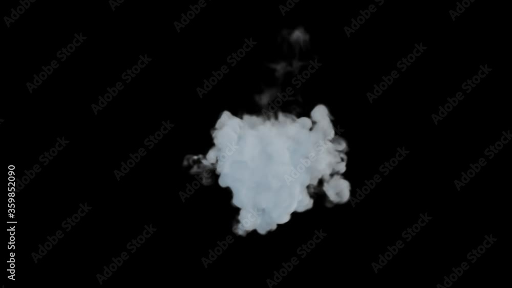 VFX animation of dry ice smoke clouds fog on green background. VFX animation of dry ice smoke clouds fog on green background.