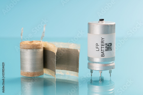 Fotografie Lithium iron phosphate battery  LiFePO