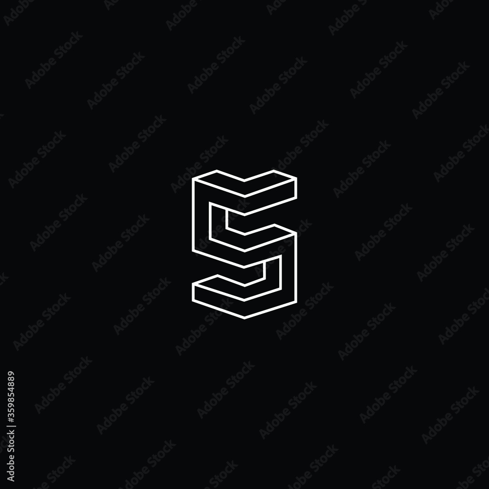 Professional Innovative 3D Initial S logo and SS logo. Letter S SS Minimal elegant Monogram. Premium Business Artistic Alphabet symbol and sign Professional Innovative 3D Initial S logo and SS logo. Letter S SS Minimal elegant Monogram. Premium Business Artistic Alphabet symbol and sign