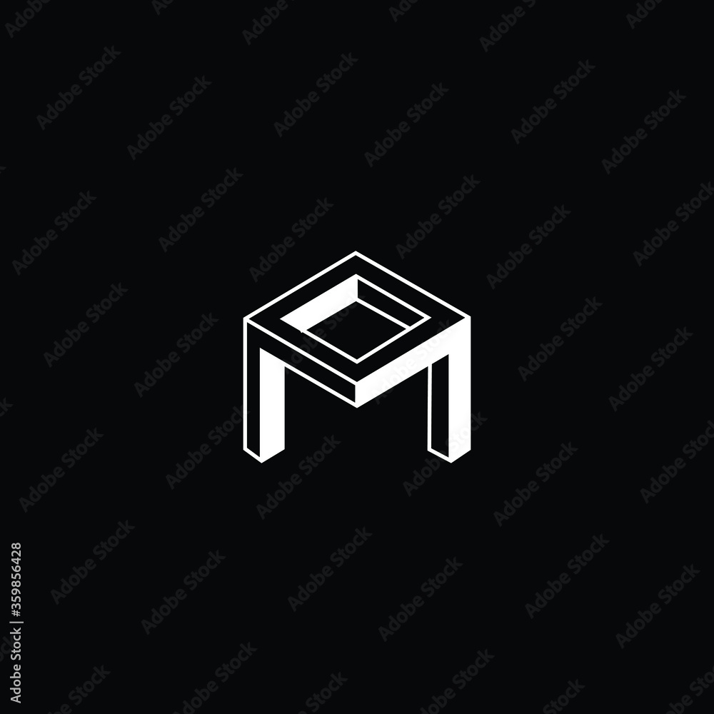 Professional Innovative 3D Initial MO logo and OM logo. Letter MO OM Minimal elegant Monogram. Premium Business Artistic Alphabet symbol and sign Professional Innovative 3D Initial MO logo and OM logo. Letter MO OM Minimal elegant Monogram. Premium Business Artistic Alphabet symbol and sign