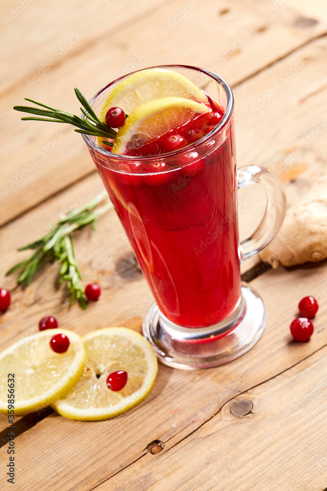 cranberry drink on the wood board cranberry drink on the wood board