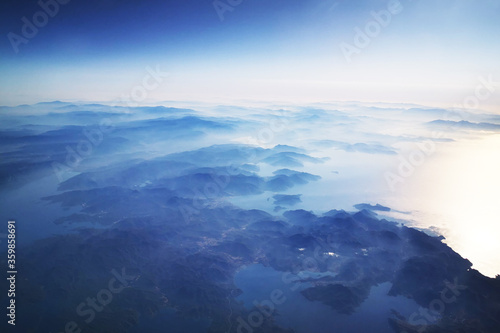 greece from the aircraft