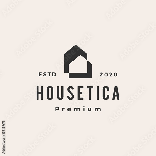 house home mortgage roof architect hipster vintage logo vector icon illustration