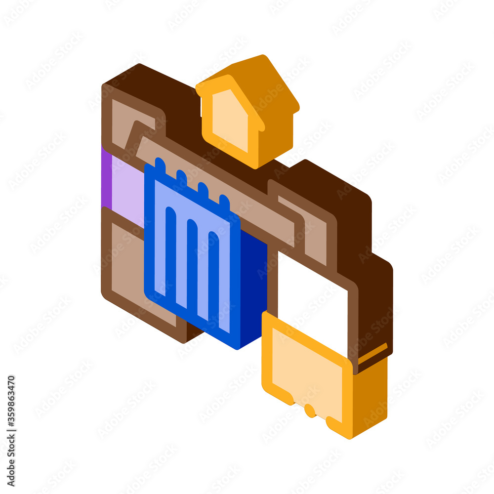 homeless cardboard house icon vector. isometric homeless cardboard house sign. color isolated symbol illustration homeless cardboard house icon vector. isometric homeless cardboard house sign. color isolated symbol illustration