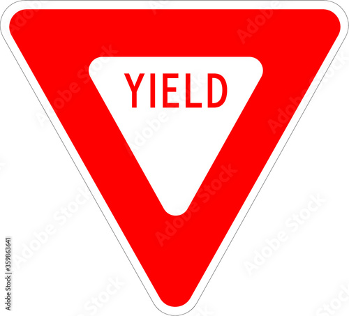 Yield triangle sign