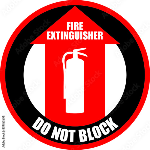 Fire extinguisher sign