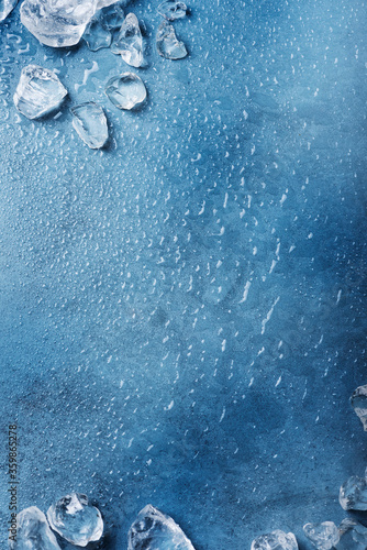 Different crystals of ice