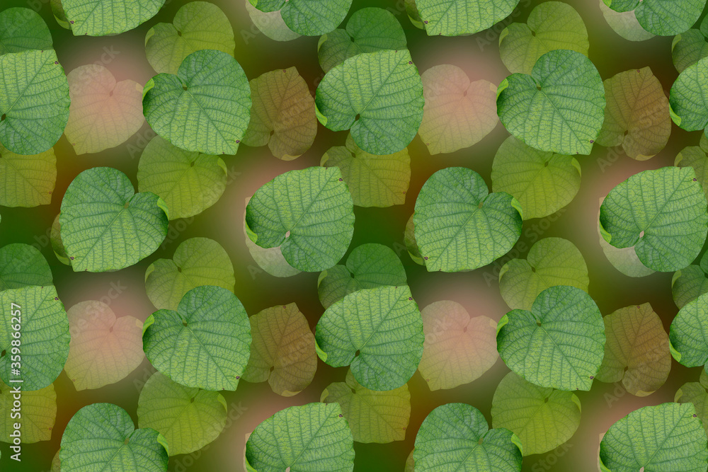 Seamless floral pattern with green leaves. Seamless floral pattern with green leaves.