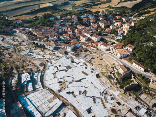 Traditional salt industry in Basque Country photo