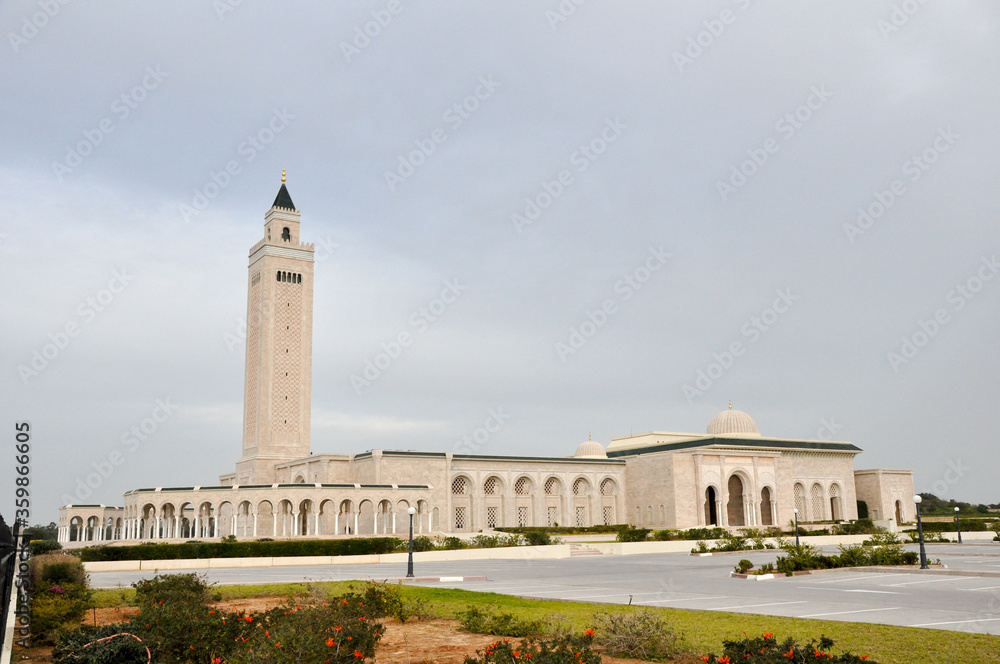Tunis, TUNISIA - February 06, 2009: Malik Ibn Anas Mosque, Carthage