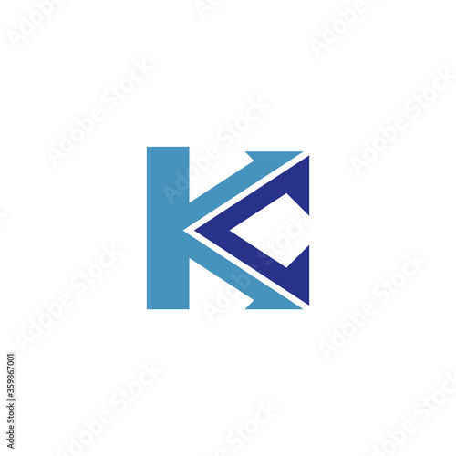 initial letter K logo and arrow design template Free Download initial letter K logo and arrow design template - GFXLoad