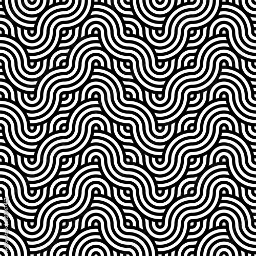 Black and white seamless pattern background