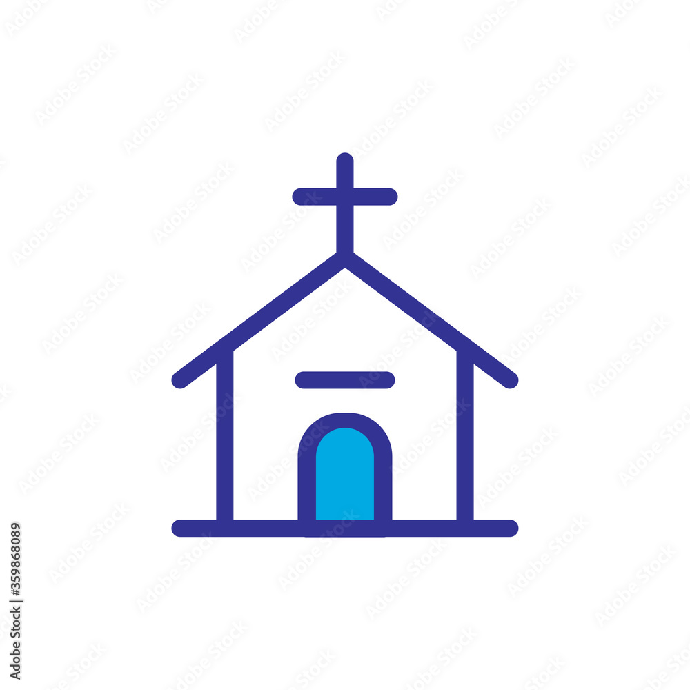 church icon logo illustration design church icon logo illustration design
