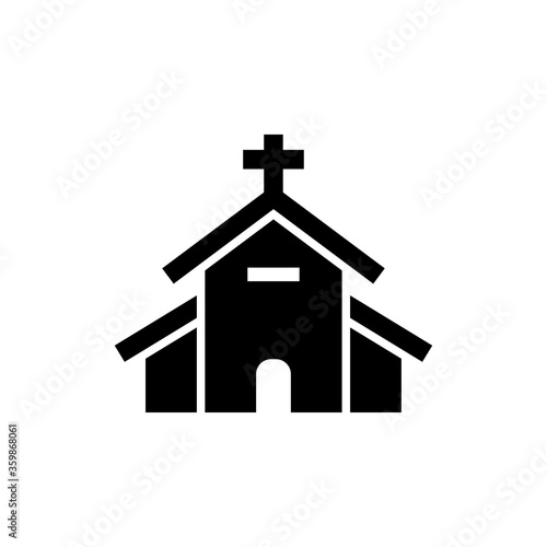 church icon logo illustration design
