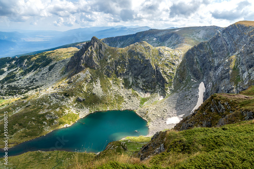 Panoramic view of The Seven Rila Lakes, Bulgaria