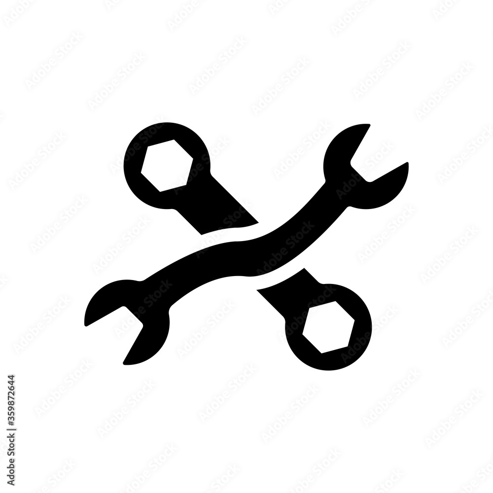 Cross wrench icon Cross wrench icon