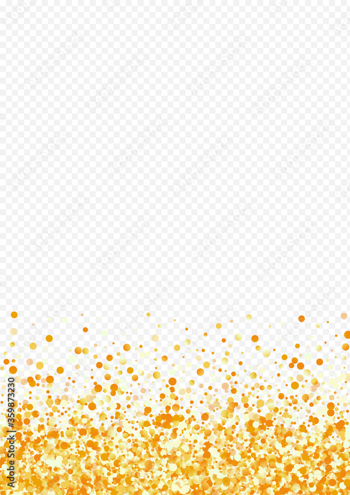 Yellow Sequin Transparent Transparent Background. 