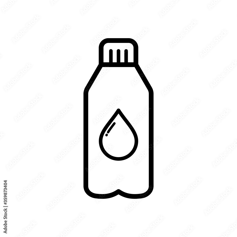 Fototapeta premium water bottle icon vector design template