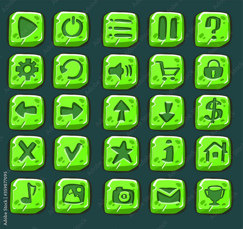 Set Of Web Square Button. High quality illustration Set Of Web Square Button. High quality illustration