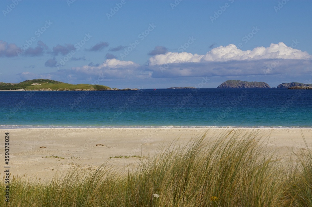 The desolate, beautiful Reef Beach on the Isle of Lewis, Scotland.