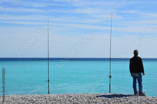 fisherman on the beach