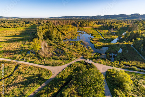 Obraz na płótnie Nature reserve Pfrunger-Burgweiler-Ried in autumn