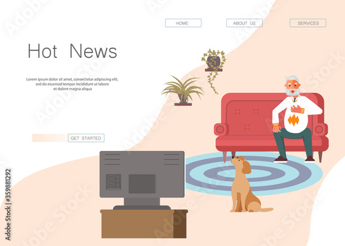 Fake news website
