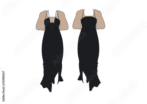 Woman Fashion apparel icon logo design illustration