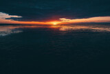 niedersächsiches Wattenmeer im Sonnenuntergang