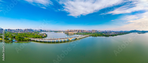 Li Lake bridge, Wuxi, Jiangsu Province, China photo