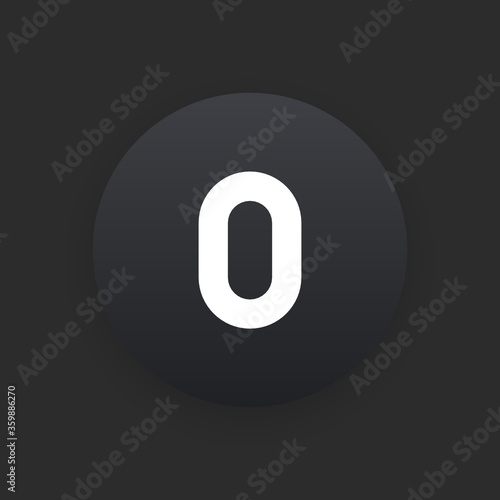 Zero -  Matte Black Web Button