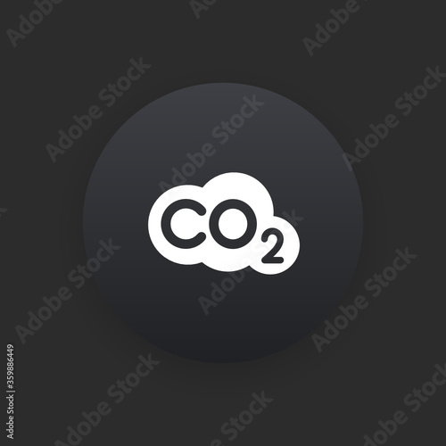 CO2 -  Matte Black Web Button