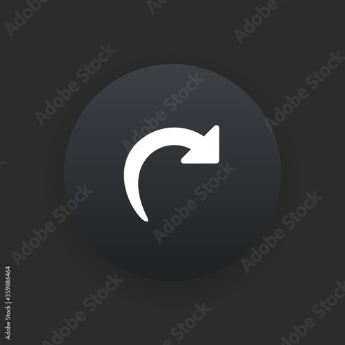 Redo -  Matte Black Web Button