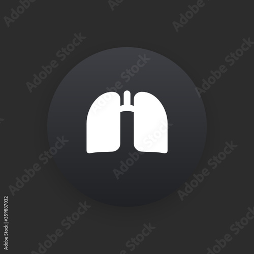 Smoking -  Matte Black Web Button