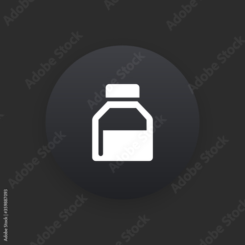 Drug -  Matte Black Web Button
