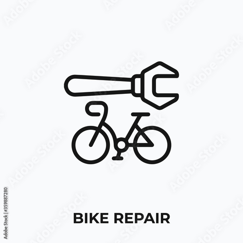 bike repair icon vector. bike repair sign symbol