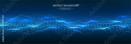 Abstract polygonal space