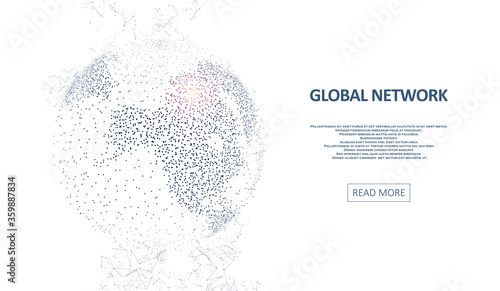 Technology image of globe