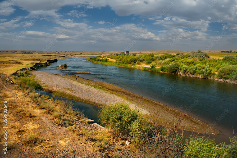 Kazakhstan. Plain river Chu near the city of the same name. Kazakhstan. Plain river Chu near the city of the same name.