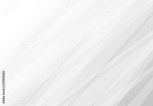 Abstract gradient white and grey technology design with halftone design decorative background. illustration vector eps10