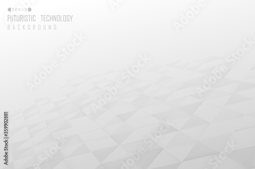 Abstract triangle pattern design of grey technology pattern design artwork background. illustration vector eps10