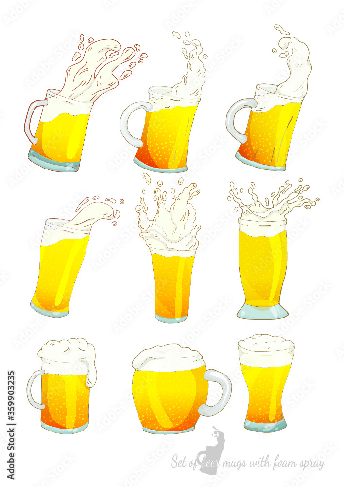 set of beer mugs set of beer mugs