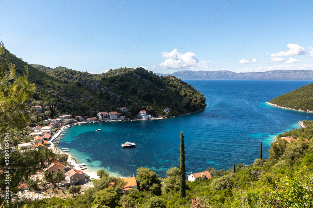 bay of village prozurska luka on Mljet islands, Croatia