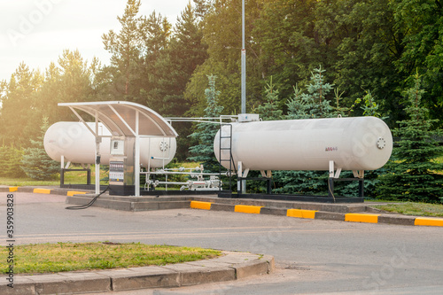 Liquid propane gas station