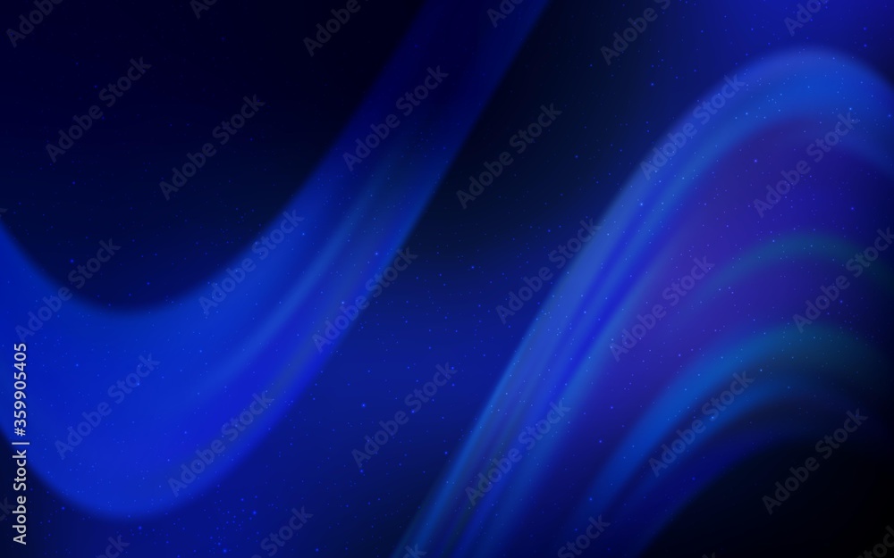 Fototapeta premium Dark BLUE vector background with galaxy stars. Shining colored illustration with bright astronomical stars. Pattern for astrology websites.