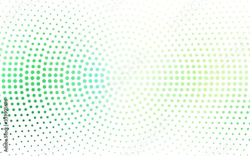Light Green vector pattern with spheres. Illustration with set of shining colorful abstract circles. New template for your brand book.