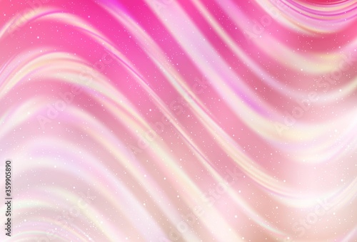 Light Pink, Yellow vector template with space stars. Modern abstract illustration with Big Dipper stars. Pattern for futuristic ad, booklets.