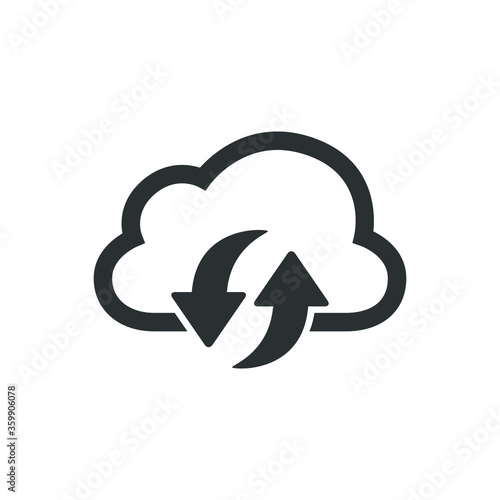 Cloud sync icon